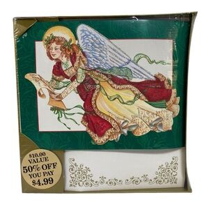 VTG Burgoyne Set of 20 Angel Christmas Cards by Kristen with Envelopes 9182 NEW